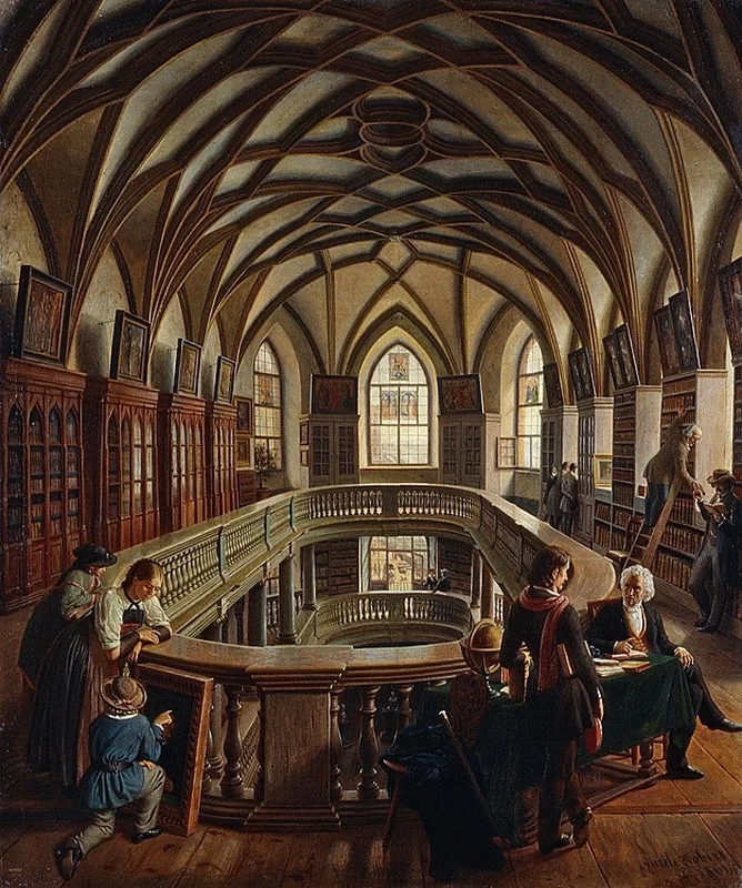 La Stadtbibliothek nella Wasserkirche